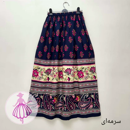 دامن نخی بلند طرح ماهک در رنگبندی متنوع