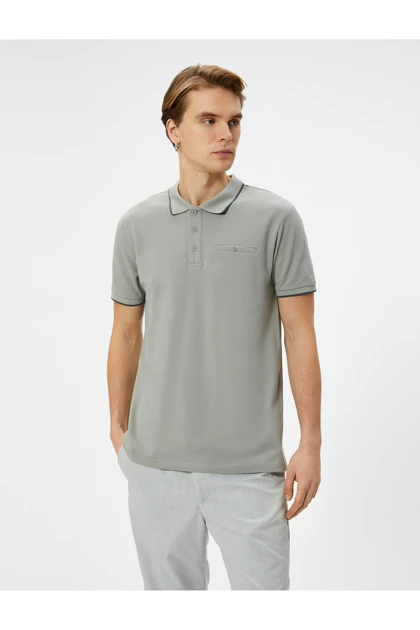 تیشرت یقه پولو مردانه koton