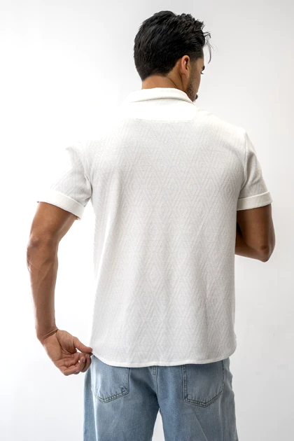 پیراهن آستین کوتاه یقه انگلیسی مردانه