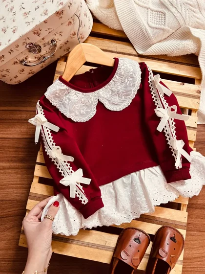 تونیک پاپیون خامه دوزی