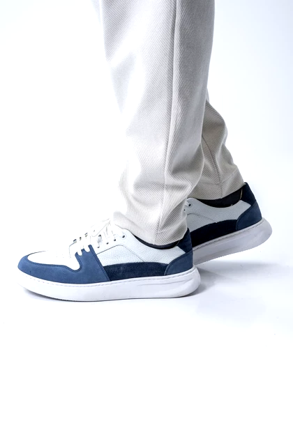 کفش چرم و اشبالت طبیعی دو رنگ مردانه