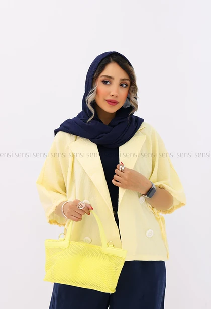 کراپ کت آستین کیمونو