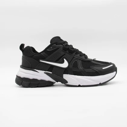 کتانی نایک V2K مشکی سفید دخترانه کد 6869