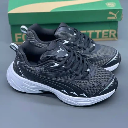 کفش پوما مورفیک یونیسکس مشکی سفید Puma Morphic Unisex Black White