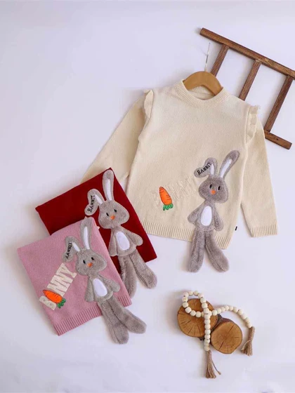 بلوز بافت دخترانه خرگوش