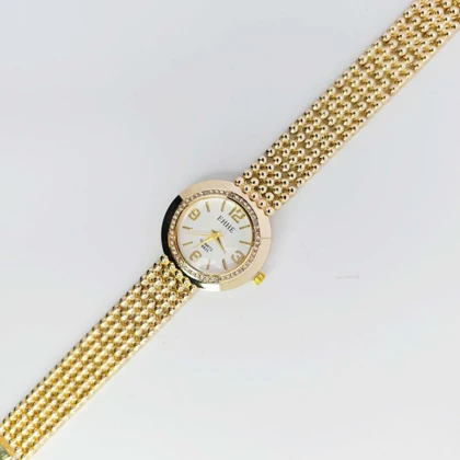 ساعت مچی زنانه مجلسی EHHE نگین‌دار با موتور کوارتز