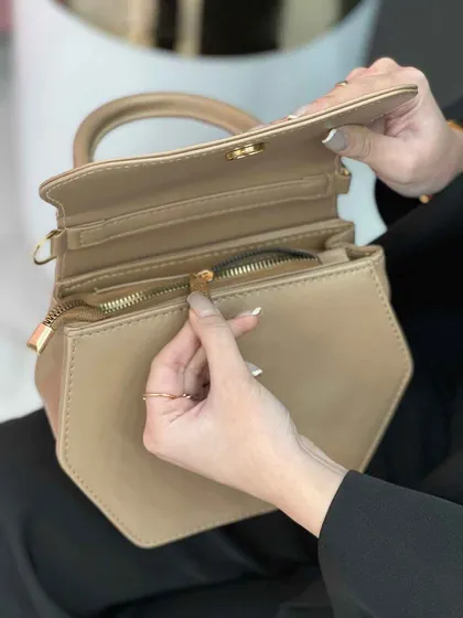 کیف شش ضلعی دسته دار