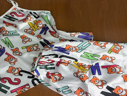 ست تاپ و شلوارک طرح تدی 157