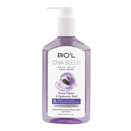 ژل شستشوی صورت حاوی دانه چیا بیول