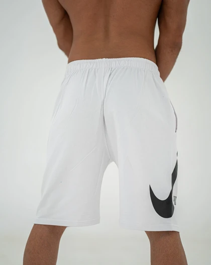 شلوارک بگ طرح NIKE سفید