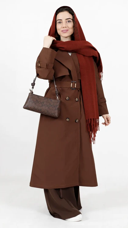 بارانی بلند zara آستردار
