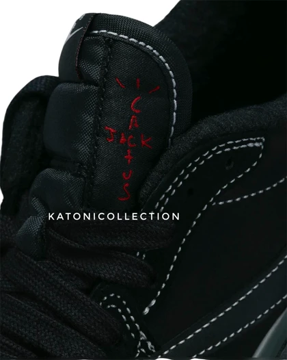 نایک ایر جردن وان تراویس اسکات بلک فانتوم nike Air jordan 1 Travis Scott black phantom
