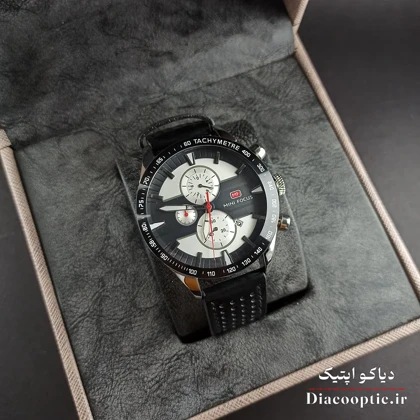 ساعت مچی مردانه اورجینال موتور ژاپن برند مینی فوکوس سه موتور مدل Mf0002G.03 بند چرم