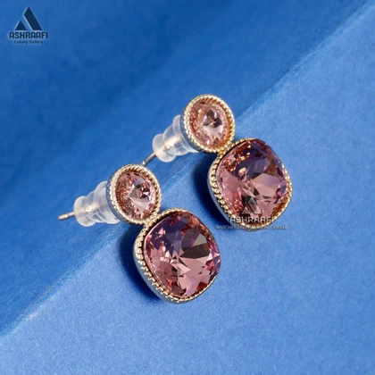 گوشواره طرح جواهر Stone Earrings G1