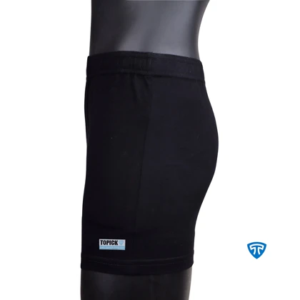 شورت پادار پنبه کش لیفه ای (تک عددی) مشکی