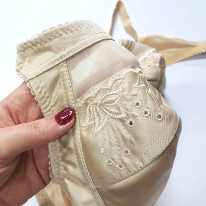 سوتین گلدوزی بدون فنر و اسفنج کد 105465