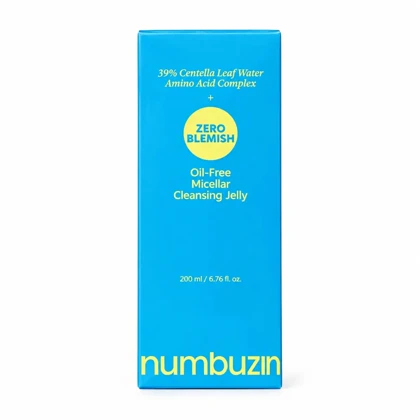 پاک‌کننده میسلار بدون روغن نامبوزین (Numbuzin Zero Blemish Oil-Free Micellar Cleansing Jelly) با حجم 200 میل