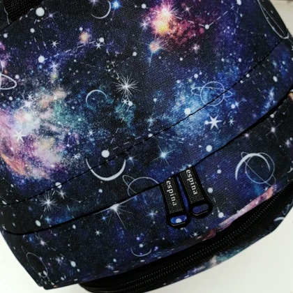 کیف مدرسه دخترانه مدل کهکشانی زحل saturn با جامدادی (برند رسپینا)