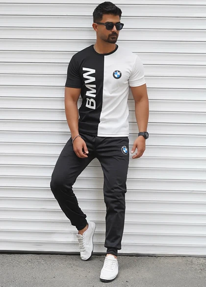 ست تیشرت شلوار bmw مردانه مدل Noman