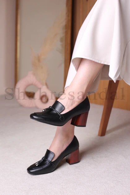 کفش پرسنلی پاشنه‌دار زنانه کد 710