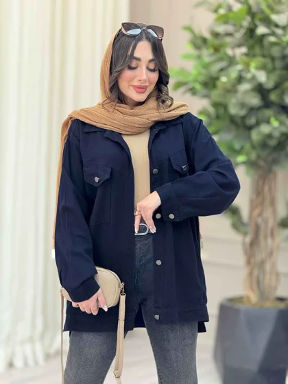 مانتو کتان چهارجیب لیدا
