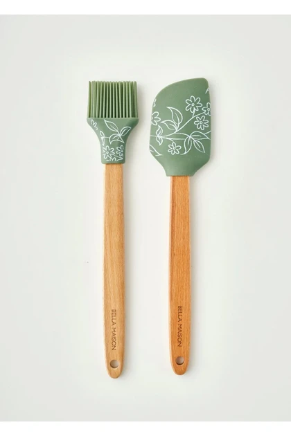 ست آماده‌سازی Bella Maison مدل Floral سیلیکونی - خاکی
