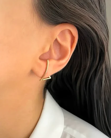 گوشواره مینیمال خطی ژوپینگ