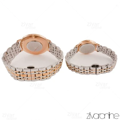 ست ساعت دنیل ولینگتون صفحه سبز رزگلد نقره ای 104717