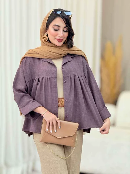 مانتو چین‌دار نیارا