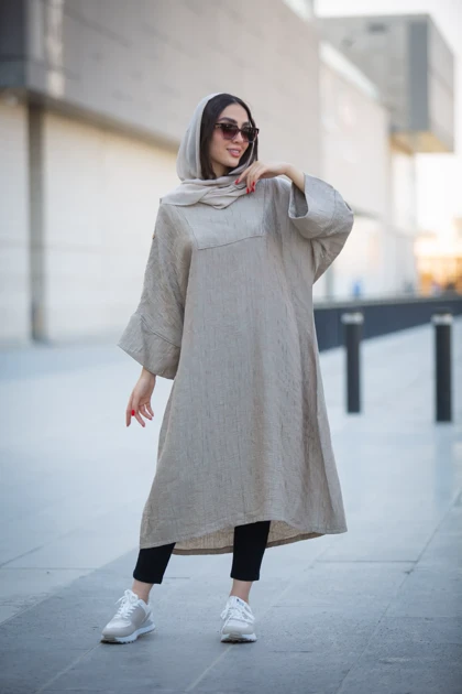 مانتو کفتان ژاکارد مغزی دوزی