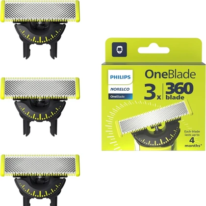 تیغ یدک وان بلید فیلیپس Philips مدل QP430/50 بسته 3 عددی
