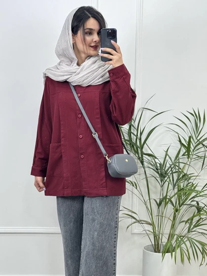 مانتو کتان پنبه همراز