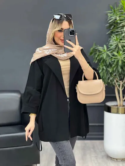 مانتو لینن جیب نما پایین گت