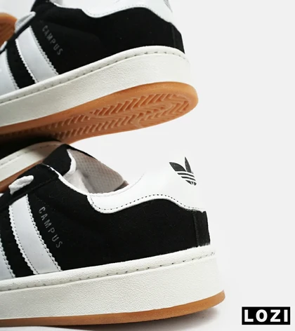 کفش کتانی مردانه و زنانه مشکی سفید ADIDAS Campus مدل 4238