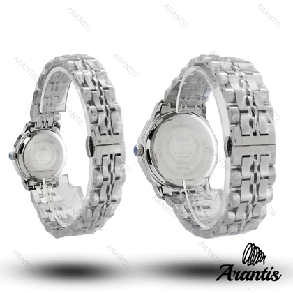 ساعت ست رومانسون diamond سیلور صفحه سورمه ای s-10191