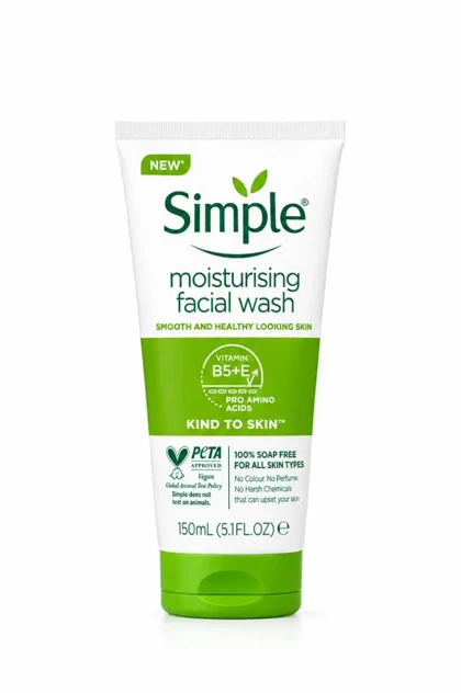 ژل شوینده پوست ملایم سیمپل مدل (Moisturising)