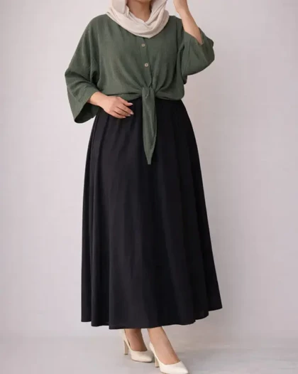 شومیز گره‌ای کوک دوزی 7079