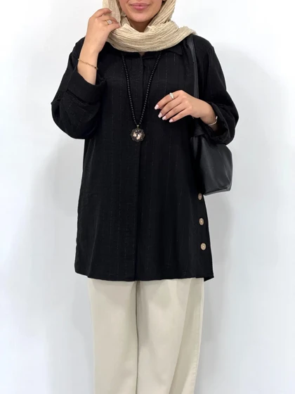 مانتو دکمه مخفی وانیل 2