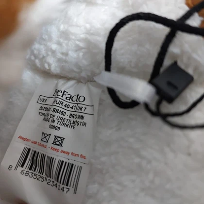 دمپایی حوله‌ای دفکتو مدل Teddy Bear