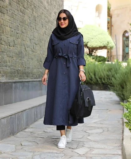 مانتو دانشجویی هیوا کد 3193