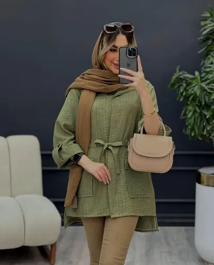 مانتو مزونی سارین کد 7581