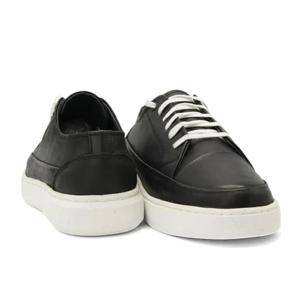 کفش ونس چرم طبیعی مردانه استار مدل Flat shoes - 0150