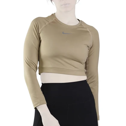 نیم‌تنه آستین بلند ورزشی زنانه نایک مدل SRN-31331 کرم
