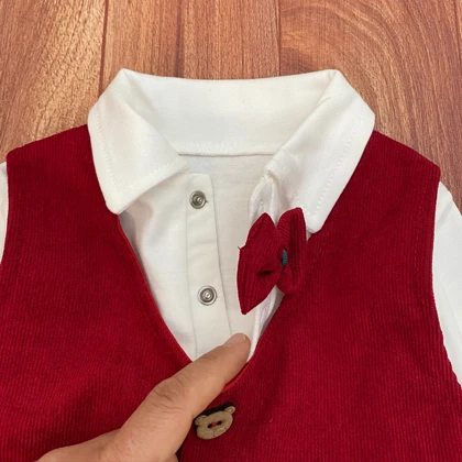 بلوز ژیله دار و شلوار پسرانه یلدایی