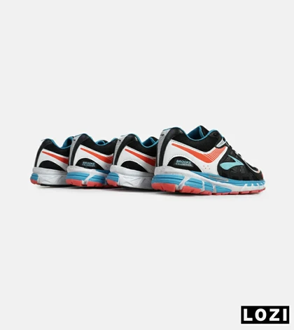 کفش کتانی بزرگ پا مشکی آبی قرمز BROOKS adrenaline gts 22