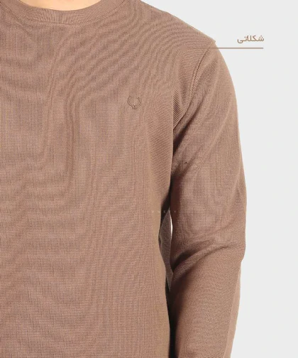 تیشرت آستین بلند مردانه بافت ریز 4416