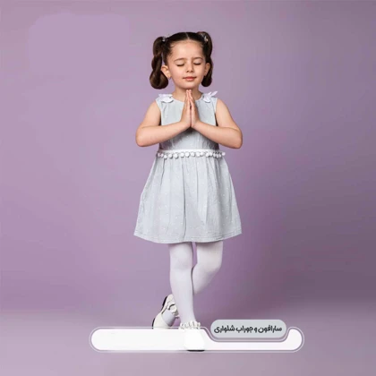 سارافون دخترانه به همراه جوراب شلواری