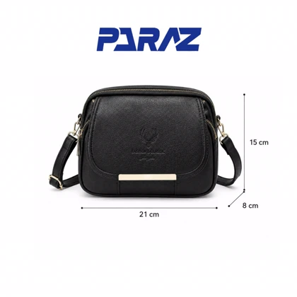 کیف دوشی-دستی زنانه مدل آدرینا مشکی کد 431