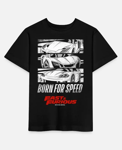 تیشرت سریع و خشن | تیشرت Fast &amp; Furious طرح Race Car Born For Speed کد 128839