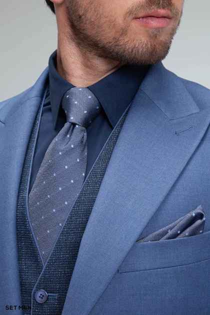 کت و شلوار مردانه سه تکه ژیله دورو